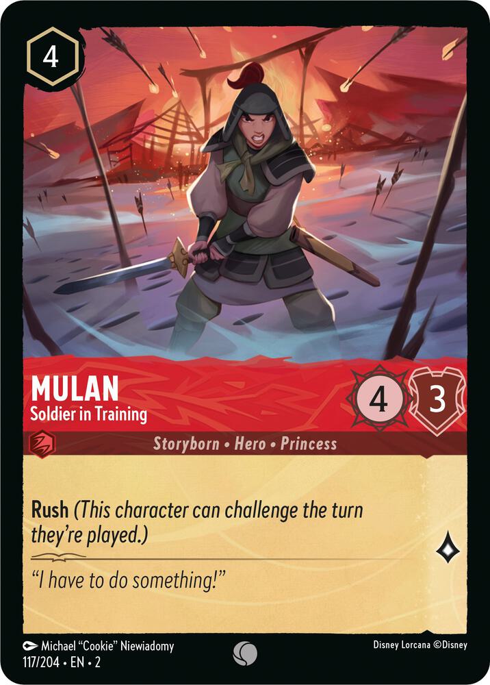 Mulan, Soldier in Training 117/204 (Rise of the Floodborn) 