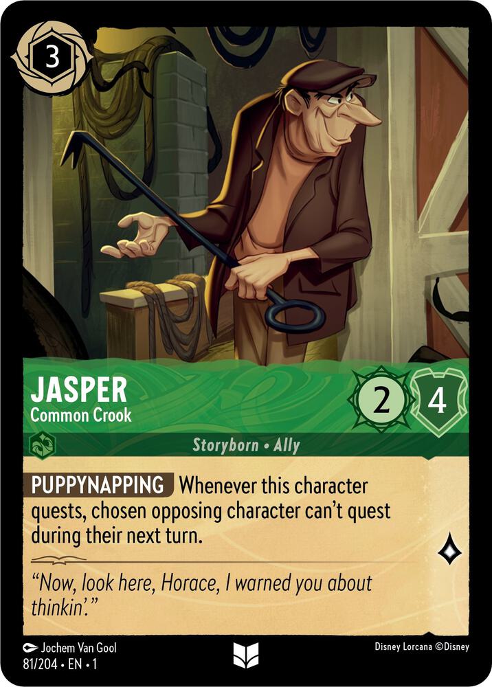 Jasper, Common Crook 81/204 (The First Chapter)  - Cold Foil