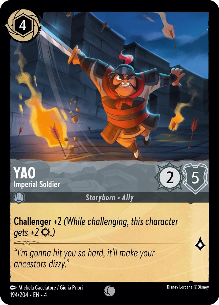 Yao, Imperial Soldier 194/204 (Ursula's Return) 