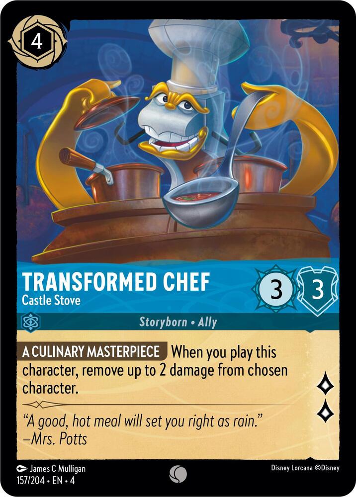 Transformed Chef, Castle Stove 157/204 (Ursula's Return)  - Cold Foil