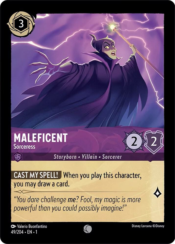 Maleficent, Sorceress 49/204 (The First Chapter)  - Cold Foil