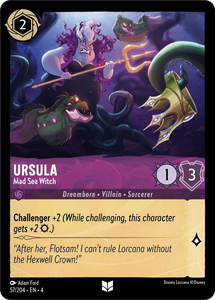 Ursula, Mad Sea Witch 57/204 (Ursula's Return) 
