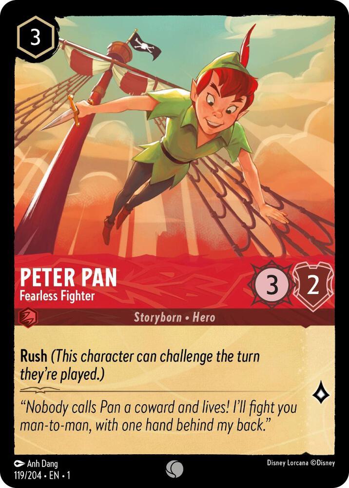 Peter Pan, Fearless Fighter 119/204 (The First Chapter)  - Cold Foil