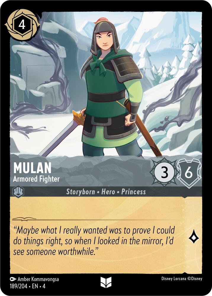 Mulan, Armored Fighter 189/204 (Ursula's Return) 