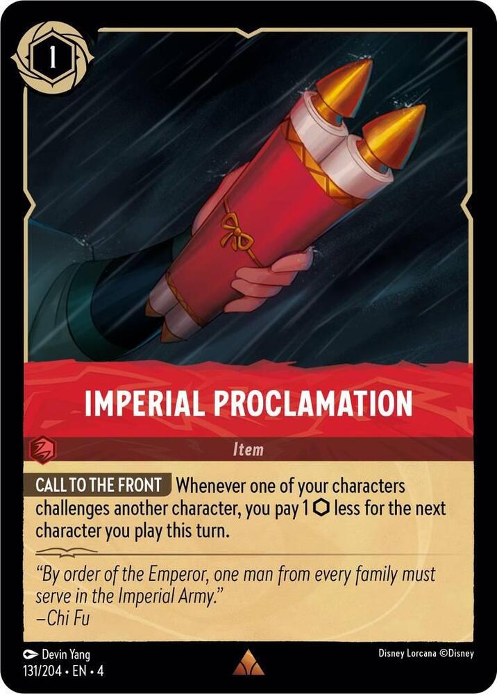 Imperial Proclamation 131/204 (Ursula's Return) 