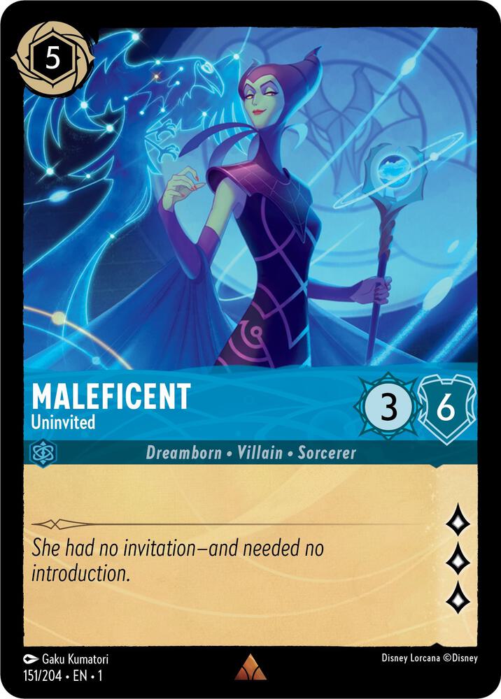 Maleficent, Uninvited 151/204 (The First Chapter)  - Cold Foil