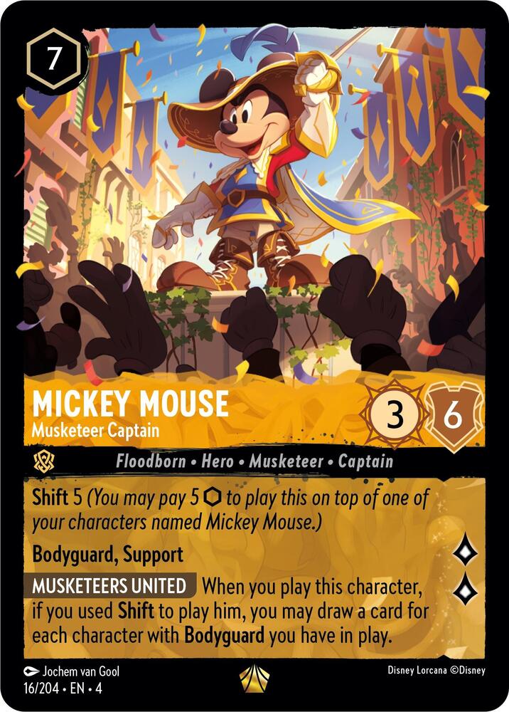 Mickey Mouse, Musketeer Captain 16/204 (Ursula's Return) 