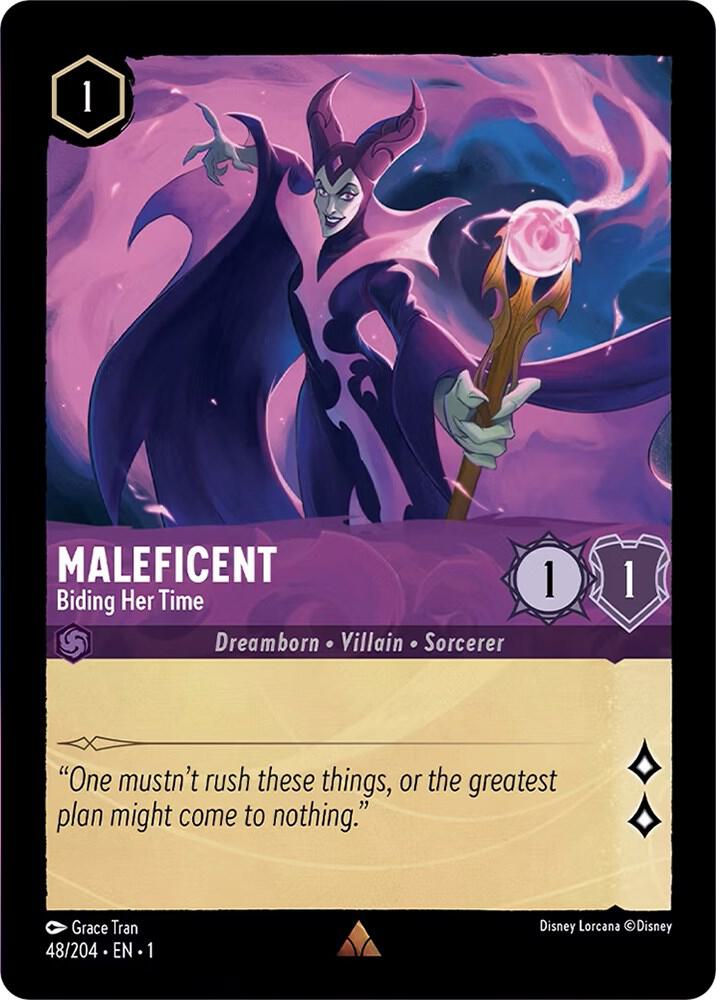 Maleficent, Biding Her Time 48/204 (The First Chapter)  - Cold Foil