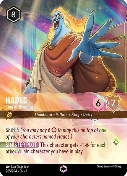 Hades, King of Olympus Enchanted 205/204 (The First Chapter)  - Holofoil