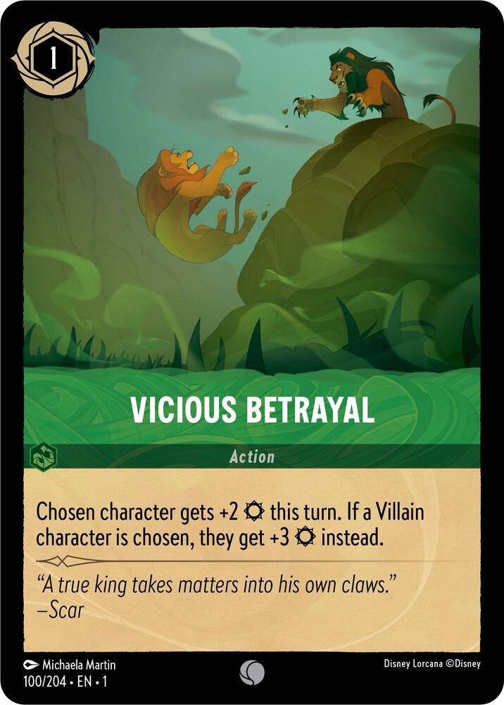 Vicious Betrayal 100/204 (The First Chapter)  - Cold Foil