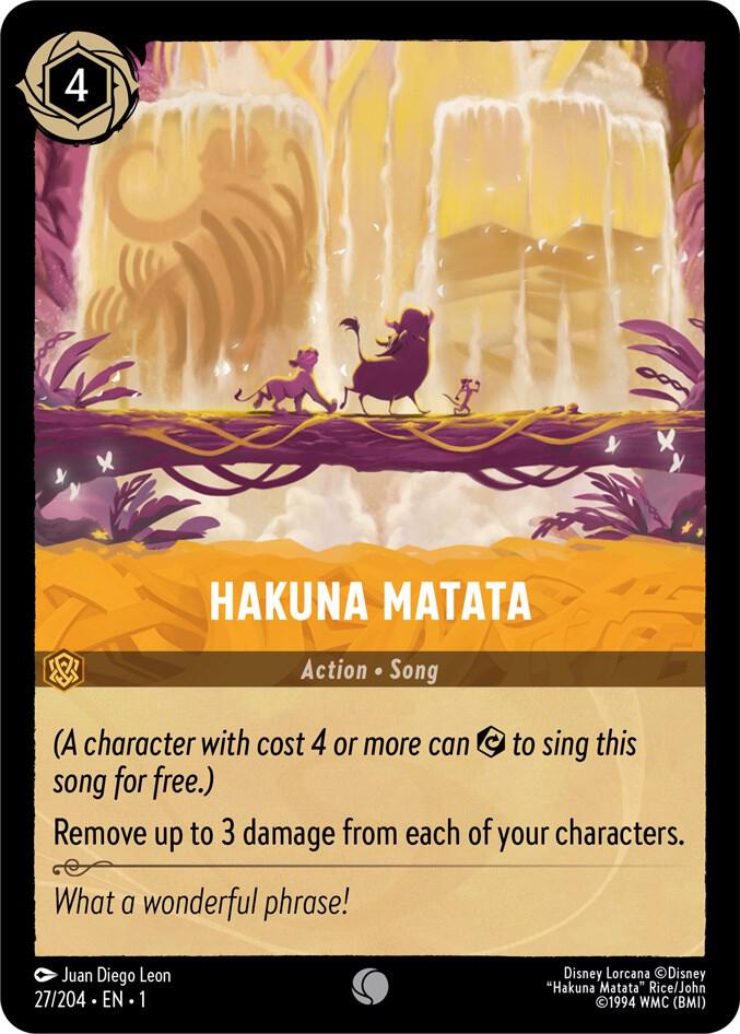 Hakuna Matata 27/204 (The First Chapter)  - Cold Foil