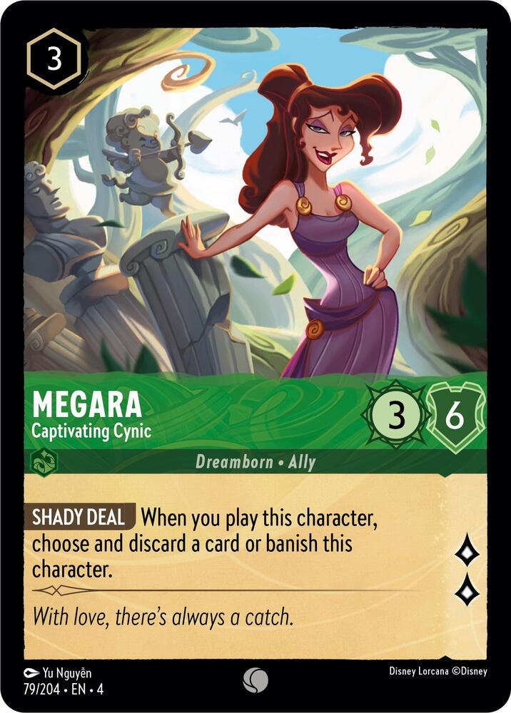 Megara, Captivating Cynic 79/204 (Ursula's Return)  - Cold Foil