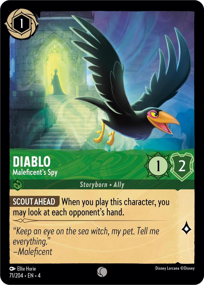Diablo, Maleficent's Spy 71/204 (Ursula's Return) 