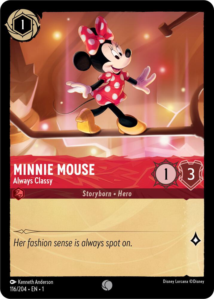 Minnie Mouse, Always Classy 116/204 (The First Chapter)  - Cold Foil