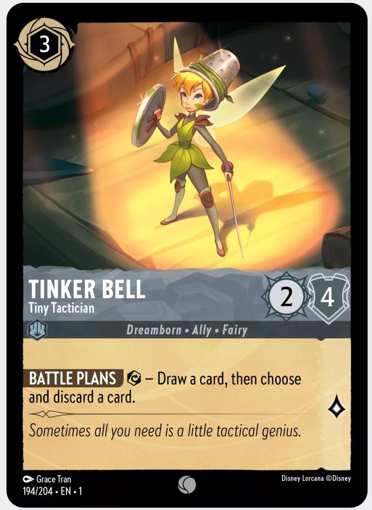 Tinker Bell, Tiny Tactician 194/204 (The First Chapter)  - Cold Foil