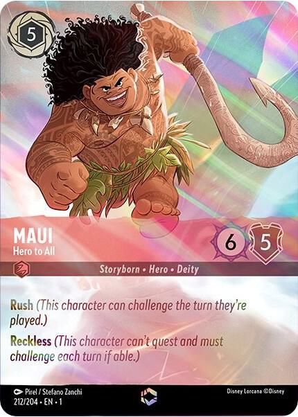 Maui, Hero to All Enchanted 212/204 (The First Chapter)  - Holofoil