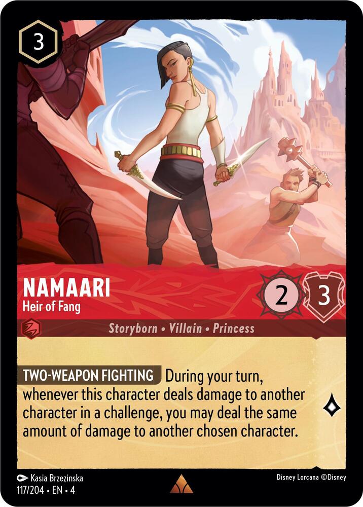 Namaari, Heir of Fang 117/204 (Ursula's Return)  - Cold Foil