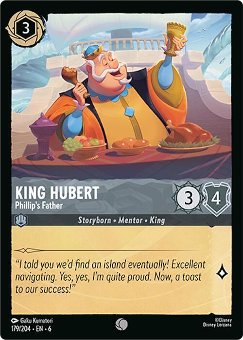 King Hubert, Phillip's Father 179/204 (Azurite Sea)  - Cold Foil