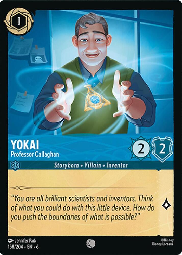 Yokai, Professor Callaghan 158/204 (Azurite Sea)  - Cold Foil