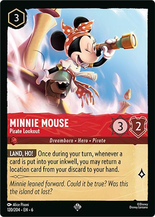 Minnie Mouse, Pirate Lookout 120/204 (Azurite Sea) 