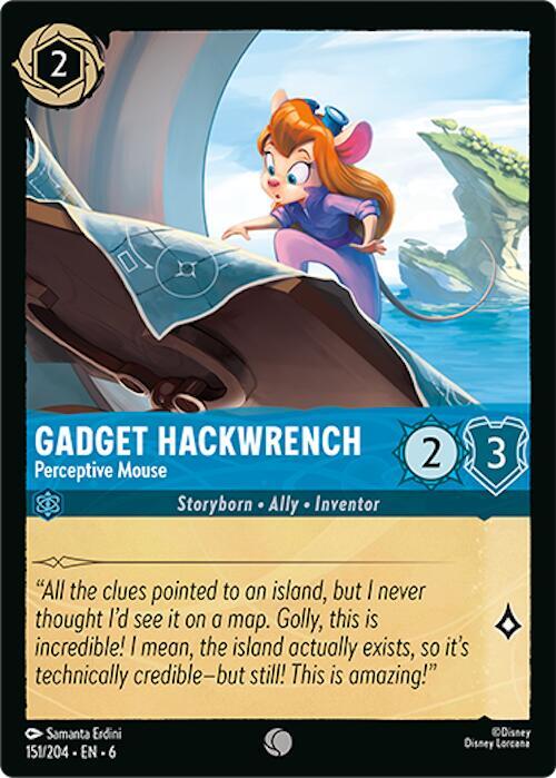 Gadget Hackwrench, Perceptive Mouse 151/204 (Azurite Sea)  - Cold Foil