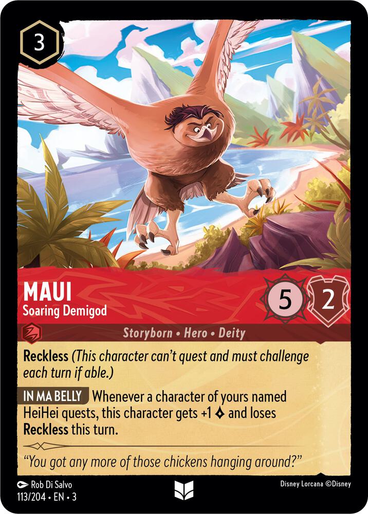 Maui, Soaring Demigod 113/204 (Into the Inklands) 