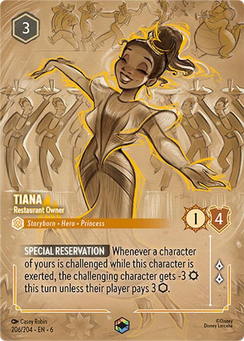 Tiana, Restaurant Owner 206/204 (Azurite Sea)  - Holofoil