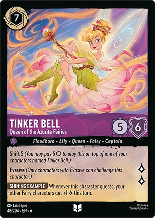 Tinker Bell, Queen of the Azurite Fairies 48/204 (Azurite Sea) 