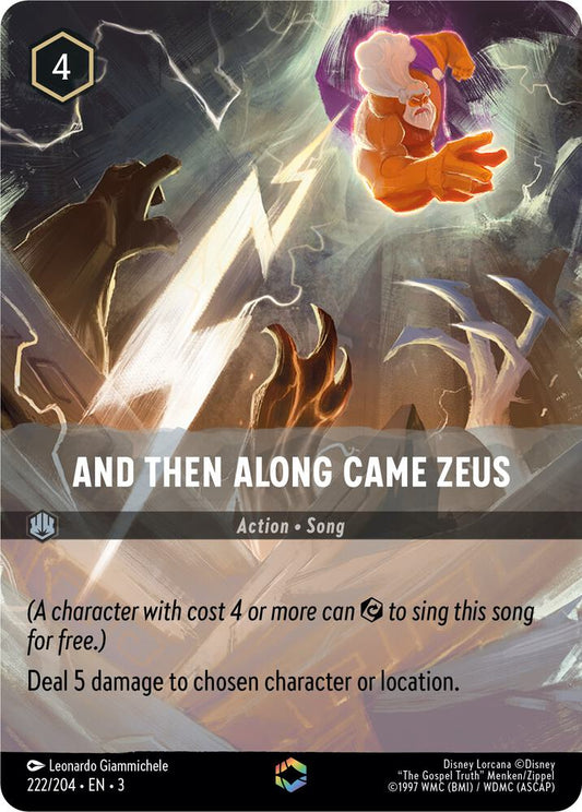 And Then Along Came Zeus (Enchanted) 222/204 (Into the Inklands)  - Holofoil