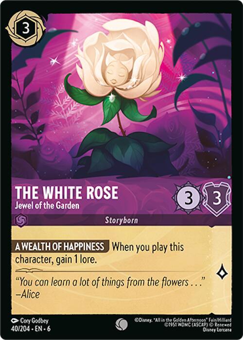 The White Rose, Jewel of the Garden 40/204 (Azurite Sea) 