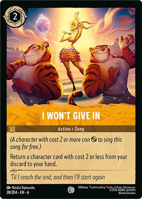 I Won't Give In 28/204 (Azurite Sea)  - Cold Foil