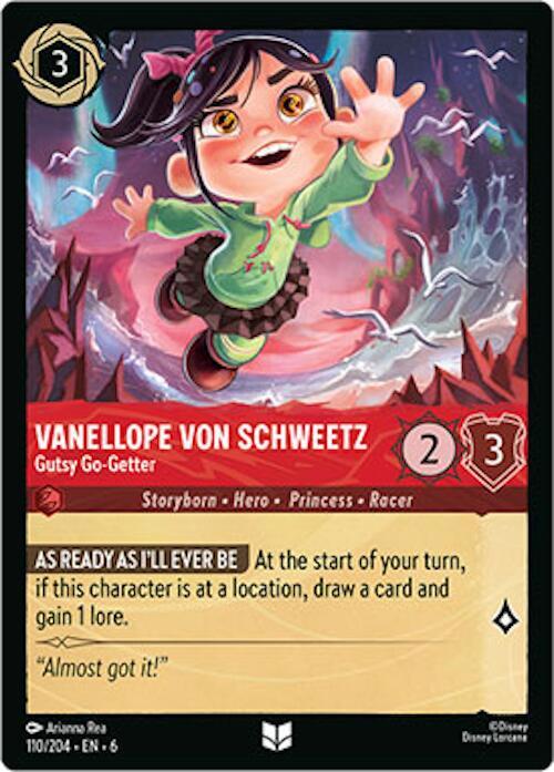 Vanellope Von Schweetz, Gutsy Go Getter 110/204 (Azurite Sea) 