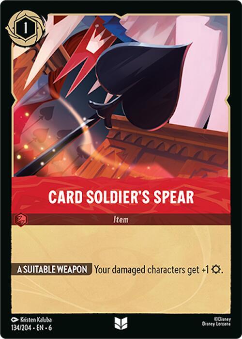 Card Soldier's Spear 134/204 (Azurite Sea)  - Cold Foil