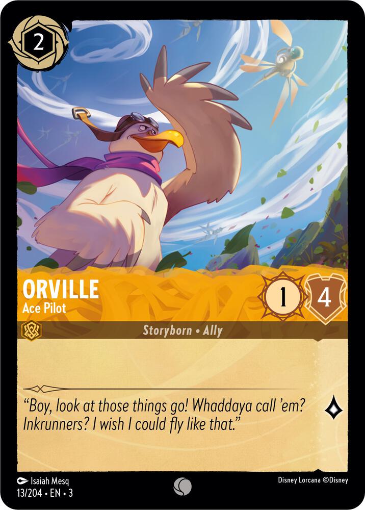 Orville, Ace Pilot 13/204 (Into the Inklands)  - Cold Foil