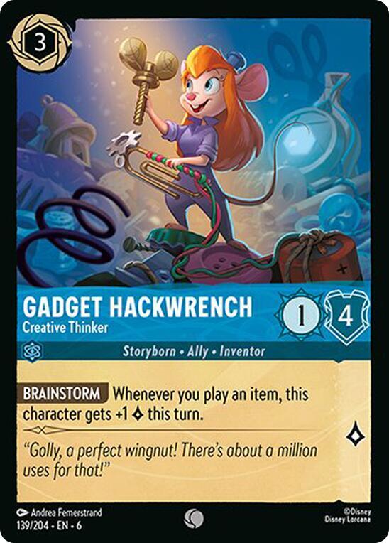Gadget Hackwrench, Creative Thinker 139/204 (Azurite Sea)  - Cold Foil