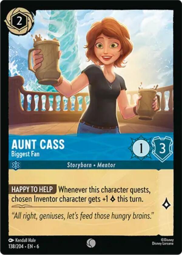 Aunt Cass, Biggest Fan 138/204 (Azurite Sea)  - Cold Foil