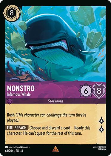 Monstro, Infamous Whale 64/204 (Reign of Jafar) 