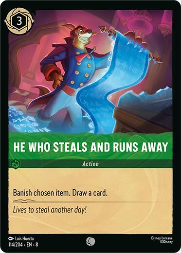 He Who Steals And Runs Away 114/204 (Reign of Jafar)  - Cold Foil