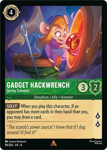 Gadget Hackwrench, Quirky Scientist 99/204 (Reign of Jafar) 
