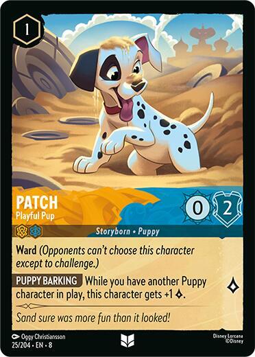 Patch, Playful Pup 25/204 (Reign of Jafar)  - Cold Foil