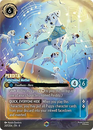 Perdita, Determined Mother Enchanted 207/204 (Reign of Jafar)  - Holofoil