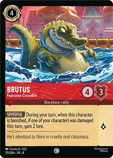 Brutus, Fearsome Crocodile 125/204 (Reign of Jafar)  - Cold Foil