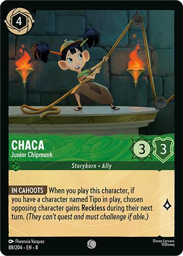 Chaca, Junior Chipmunk 88/204 (Reign of Jafar)  - Cold Foil