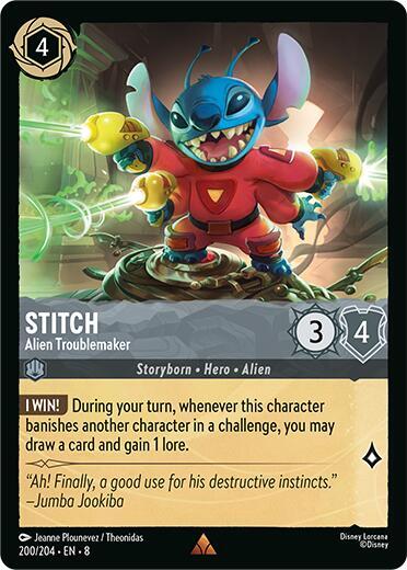 Stitch, Alien Troublemaker 200/204 (Reign of Jafar) 
