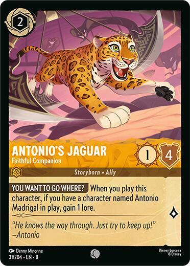 Antonio's Jaguar, Faithful Companion 31/204 (Reign of Jafar)  - Cold Foil