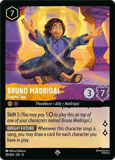 Bruno Madrigal, Singing Seer 20/204 (Reign of Jafar)  - Cold Foil
