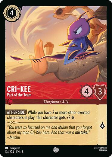 Cri-Kee, Part of the Team 131/204 (Reign of Jafar) 