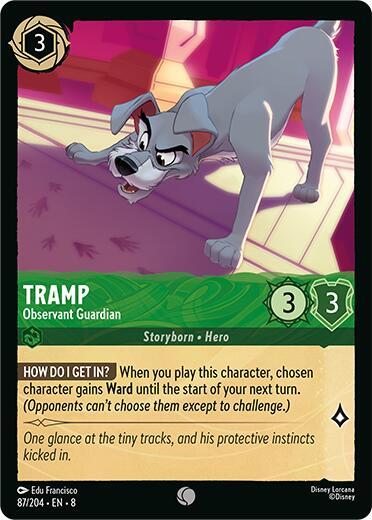 Tramp, Observant Guardian 87/204 (Reign of Jafar)  - Cold Foil