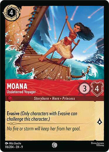 Moana, Undeterred Voyager 116/204 (Fabled) 