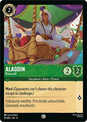 Aladdin, Prince Ali 92/204 (Fabled)  - Cold Foil